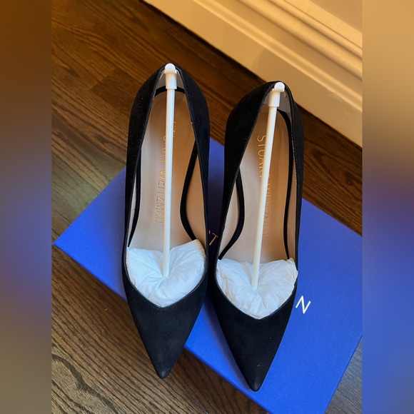 Stuart Weitzman Anny Pumps Black Heels - Picture 3 of 10